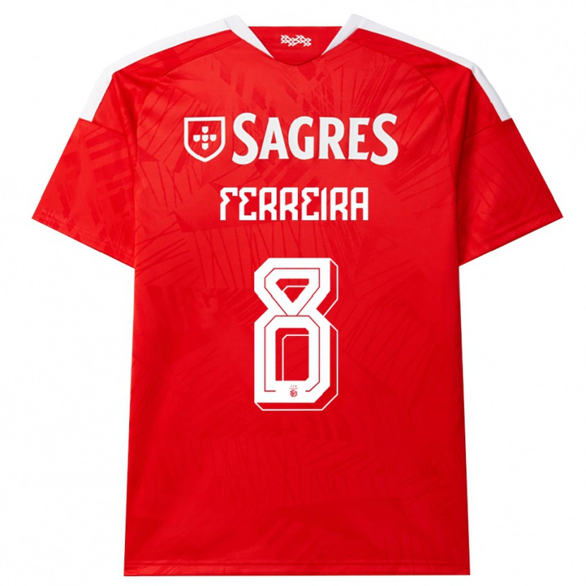 Danxen Heren Isaac Ferreira #8 Rood Wit Geel Thuisshirt Thuistenue 2026/27 T-Shirt België