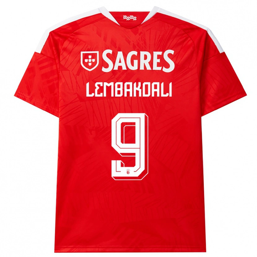 Danxen Heren Alan Lembakoali #9 Rood Wit Geel Thuisshirt Thuistenue 2026/27 T-Shirt België