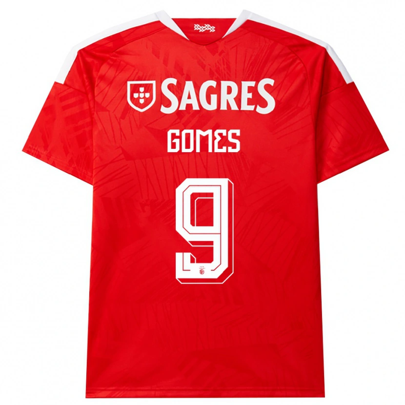 Danxen Heren Martim Gomes #9 Rood Wit Geel Thuisshirt Thuistenue 2026/27 T-Shirt België