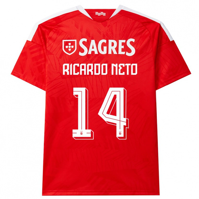 Danxen Heren Ricardo Neto #14 Rood Wit Geel Thuisshirt Thuistenue 2026/27 T-Shirt België
