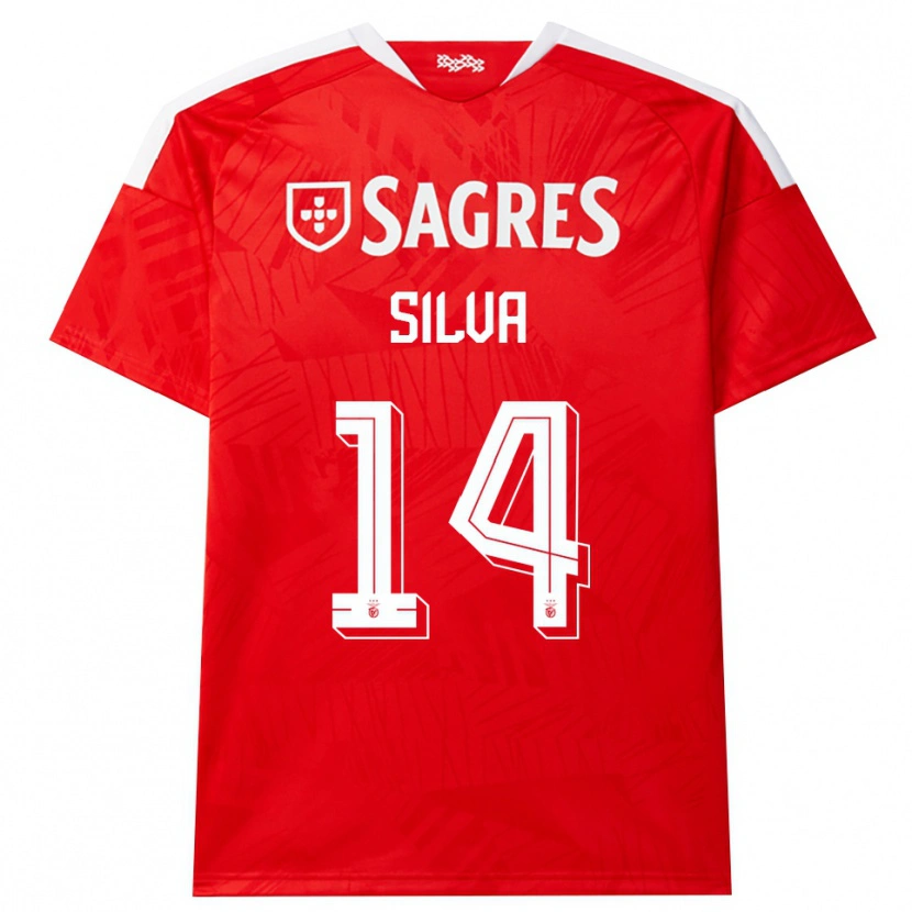 Danxen Heren Gonçalo Silva #14 Rood Wit Geel Thuisshirt Thuistenue 2026/27 T-Shirt België