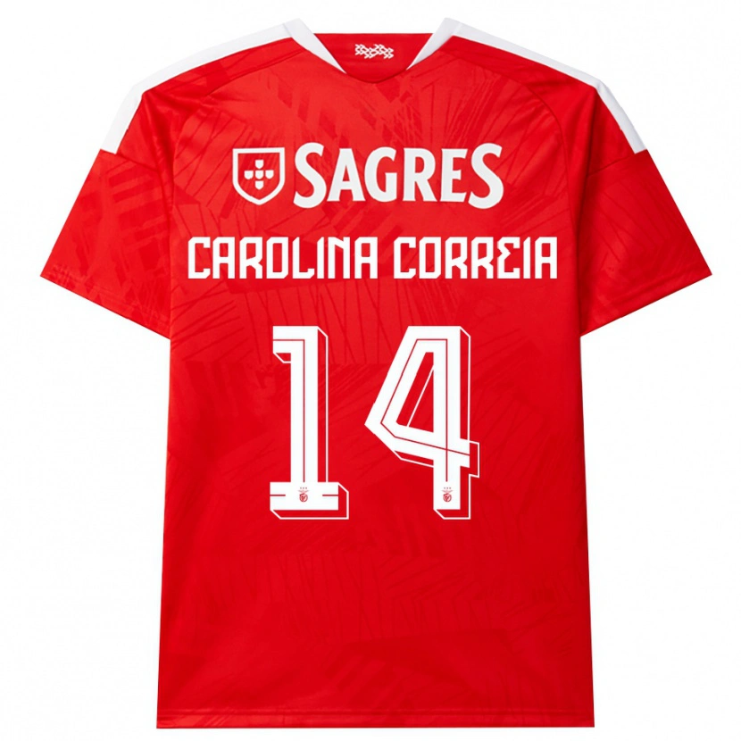 Danxen Heren Carolina Correia #14 Rood Wit Geel Thuisshirt Thuistenue 2026/27 T-Shirt België