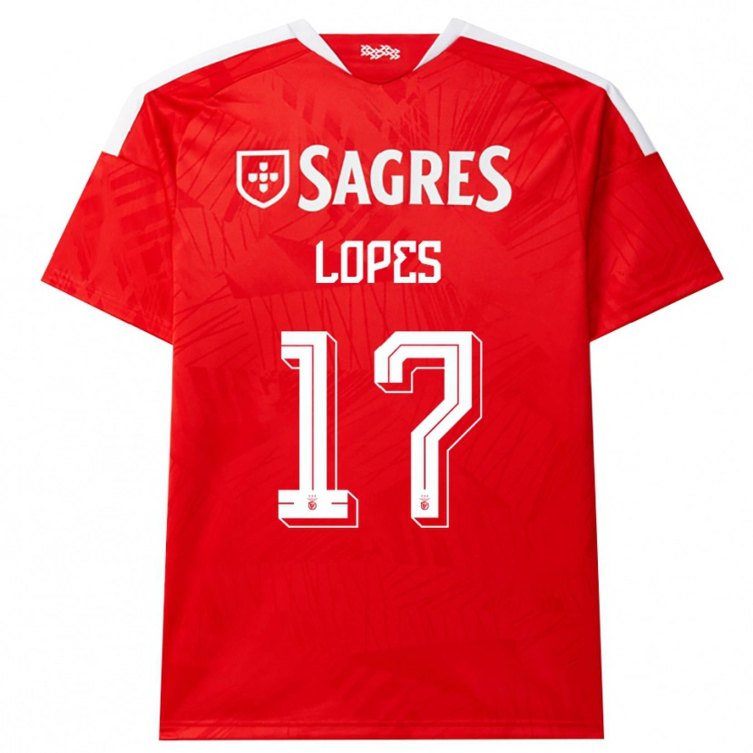 Danxen Heren Simão Lopes #17 Rood Wit Geel Thuisshirt Thuistenue 2026/27 T-Shirt België