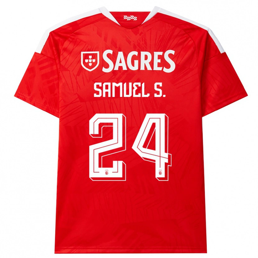Danxen Heren Samuel Soares #24 Rood Wit Geel Thuisshirt Thuistenue 2026/27 T-Shirt België