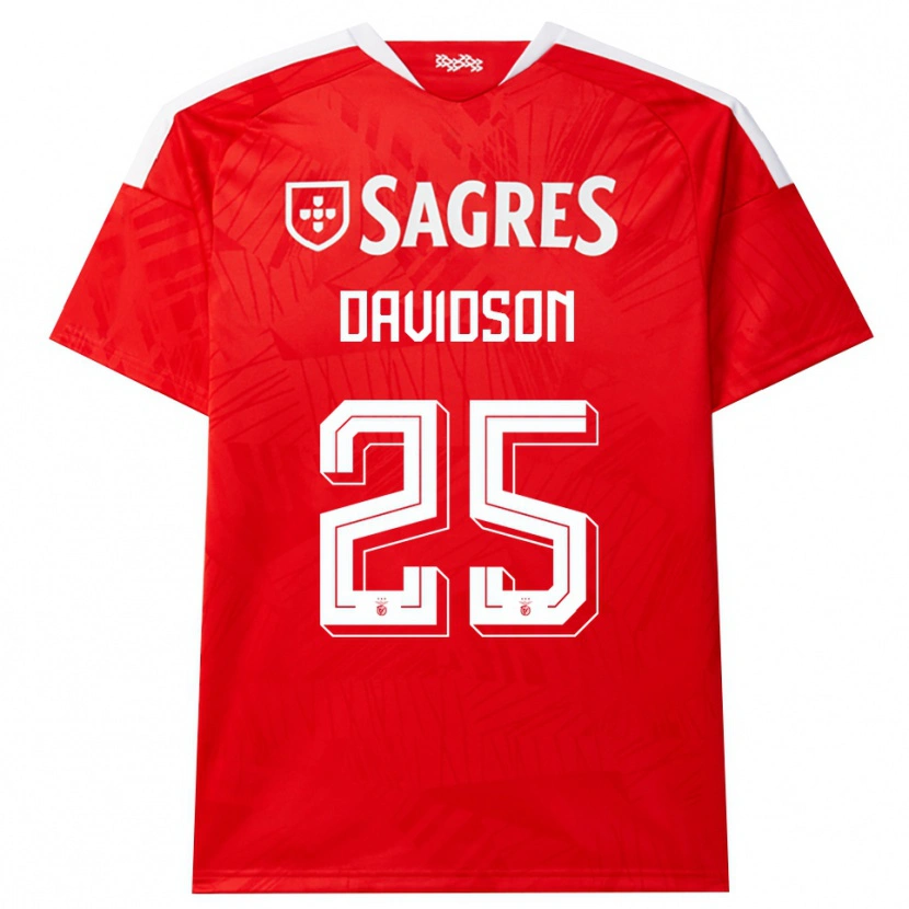 Danxen Heren Chandra Davidson #25 Rood Wit Geel Thuisshirt Thuistenue 2026/27 T-Shirt België