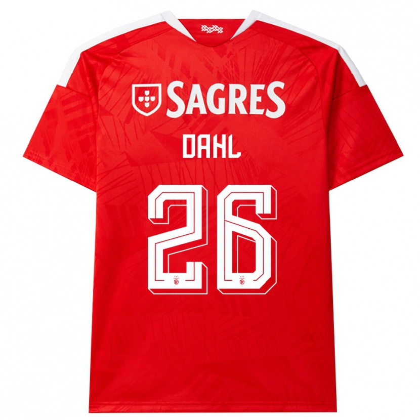 Danxen Heren Samuel Dahl #26 Rood Wit Geel Thuisshirt Thuistenue 2026/27 T-Shirt België