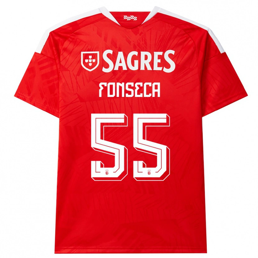 Danxen Heren João Fonseca #55 Rood Wit Geel Thuisshirt Thuistenue 2026/27 T-Shirt België