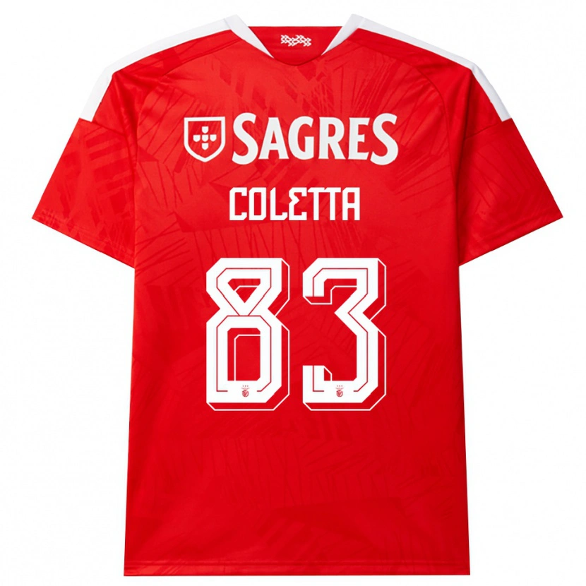 Danxen Heren Federico Coletta #83 Rood Wit Geel Thuisshirt Thuistenue 2026/27 T-Shirt België