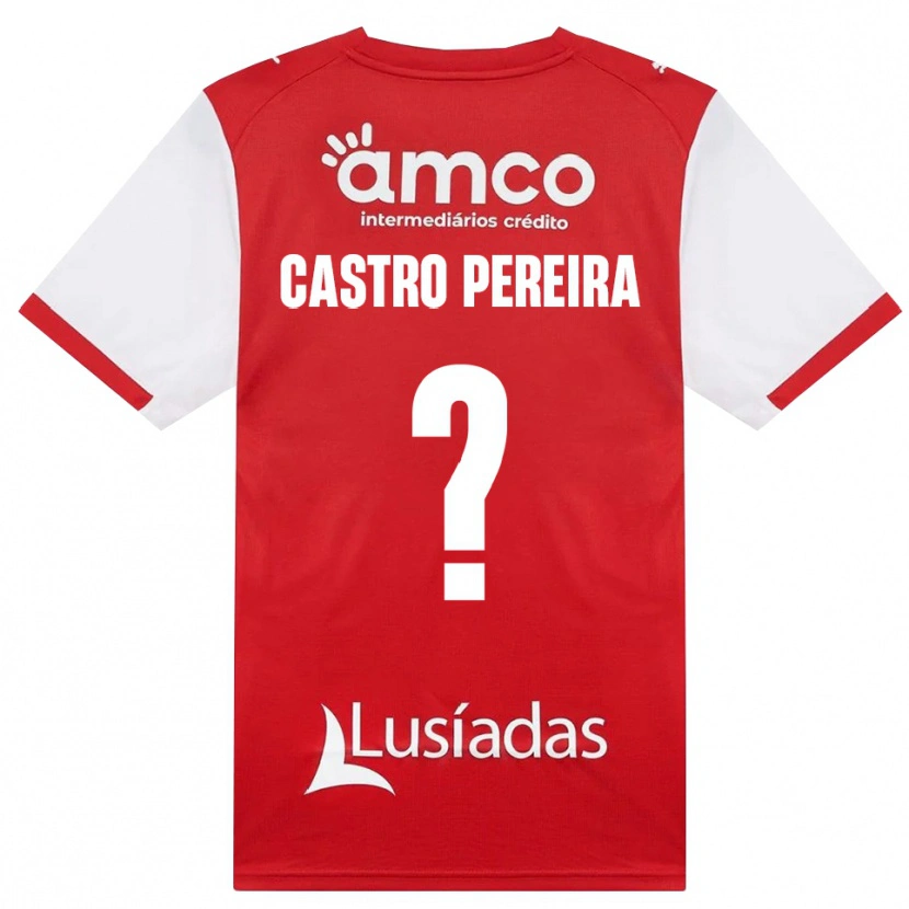 Danxen Heren Rodrigo Castro Pereira #0 Wit Rood Zwart Thuisshirt Thuistenue 2026/27 T-Shirt België