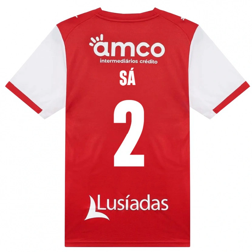 Danxen Heren Henrique Sá #2 Wit Rood Zwart Thuisshirt Thuistenue 2026/27 T-Shirt België