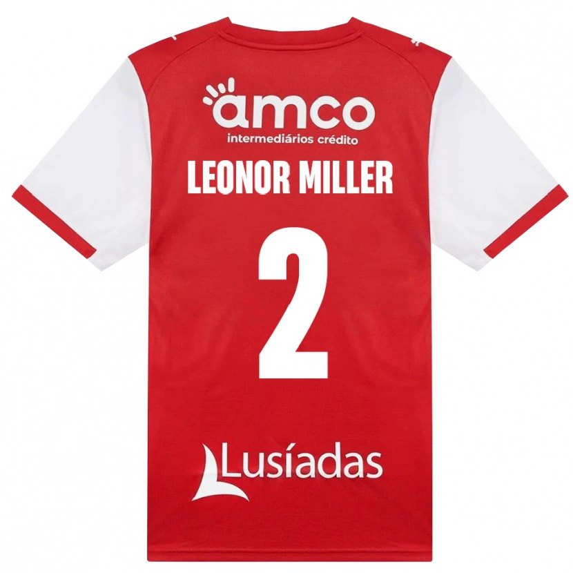 Danxen Heren Maria Leonor #2 Wit Rood Zwart Thuisshirt Thuistenue 2026/27 T-Shirt België