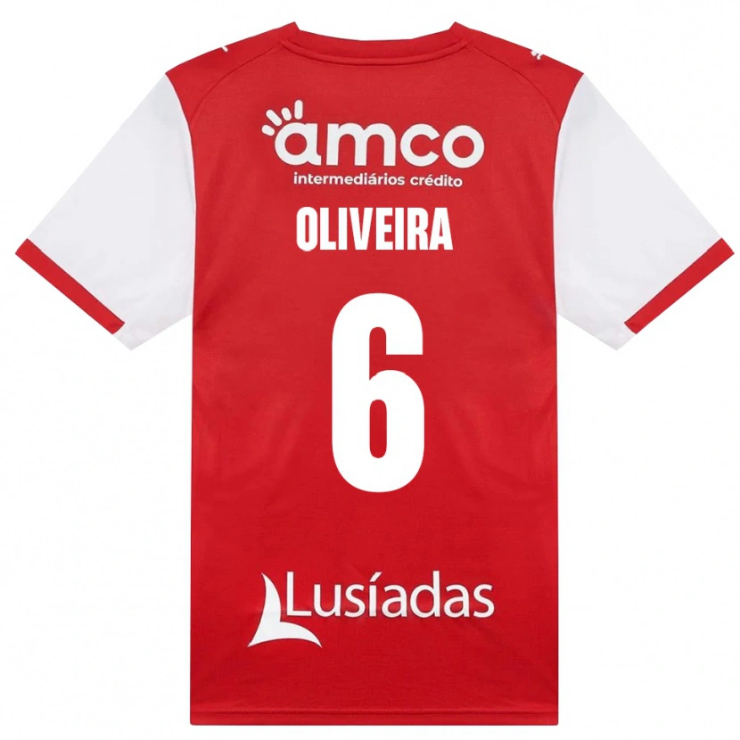 Danxen Heren Afonso Oliveira #6 Wit Rood Zwart Thuisshirt Thuistenue 2026/27 T-Shirt België