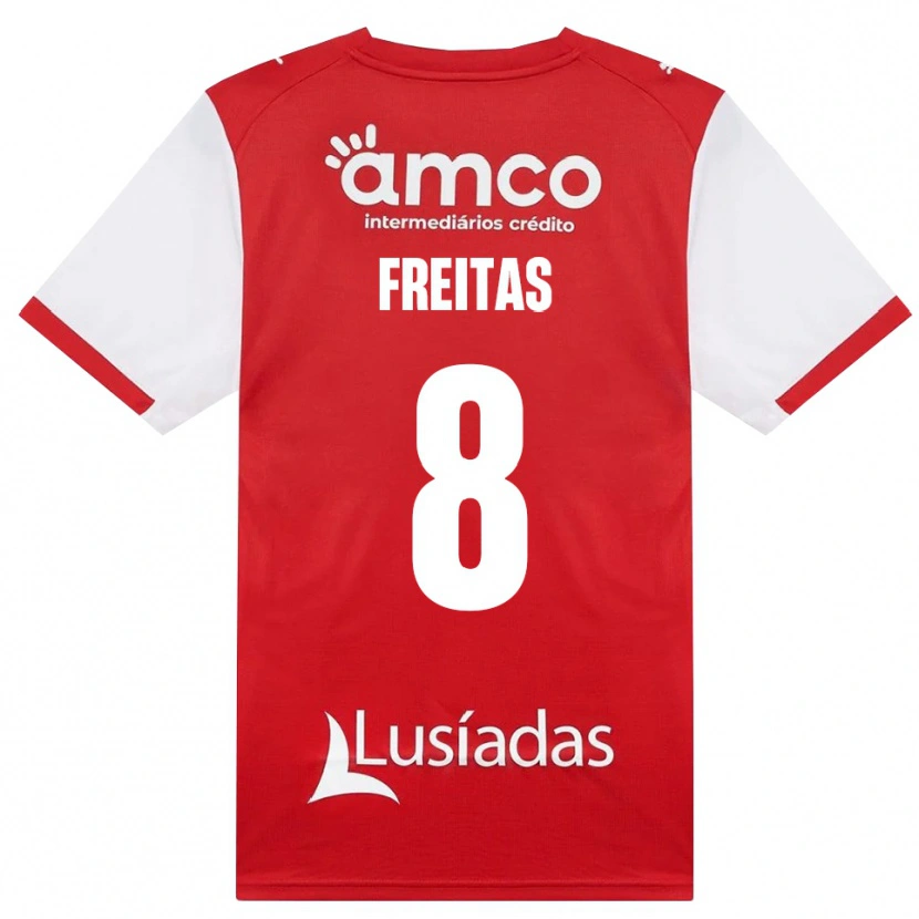 Danxen Heren Mylena Freitas #8 Wit Rood Zwart Thuisshirt Thuistenue 2026/27 T-Shirt België