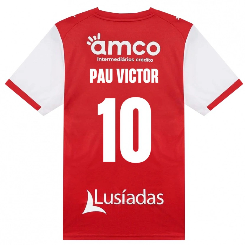 Danxen Heren Pau Víctor #10 Wit Rood Zwart Thuisshirt Thuistenue 2026/27 T-Shirt België