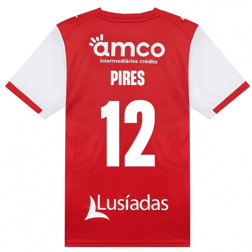 Danxen Heren Hugo Pires #12 Wit Rood Zwart Thuisshirt Thuistenue 2026/27 T-Shirt België