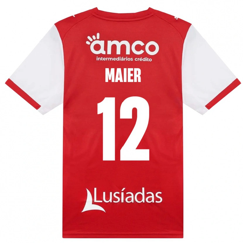 Danxen Heren Merse Maier #12 Wit Rood Zwart Thuisshirt Thuistenue 2026/27 T-Shirt België