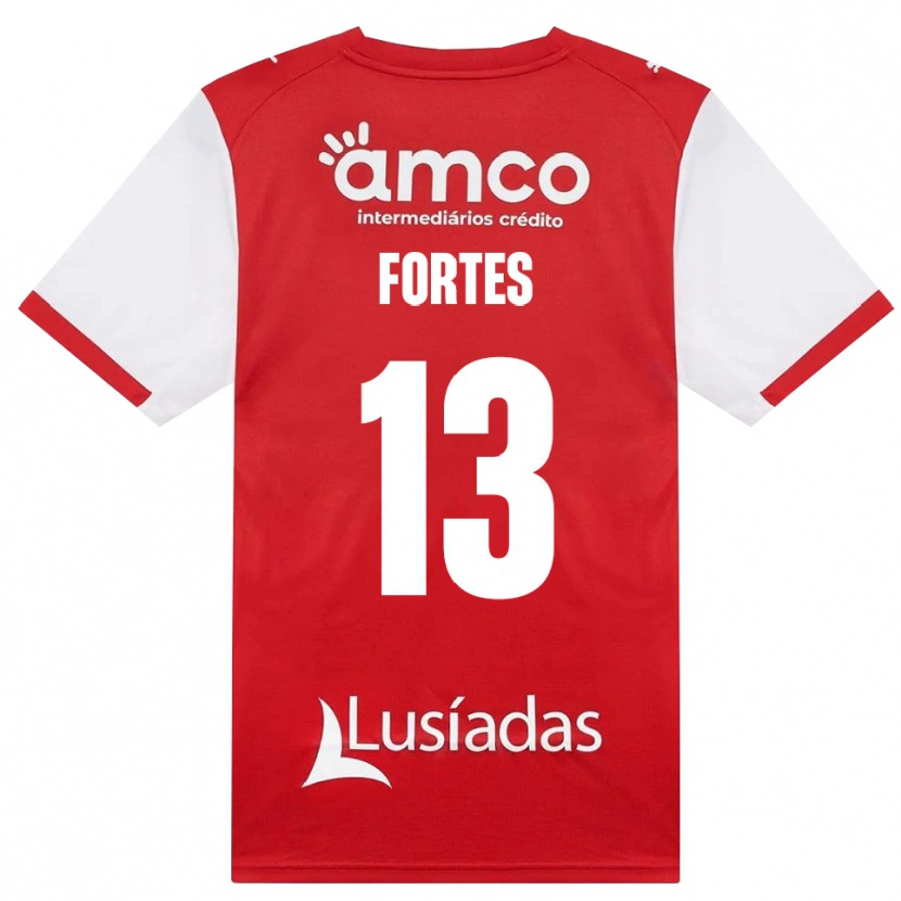 Danxen Heren Melany Fortes #13 Wit Rood Zwart Thuisshirt Thuistenue 2026/27 T-Shirt België