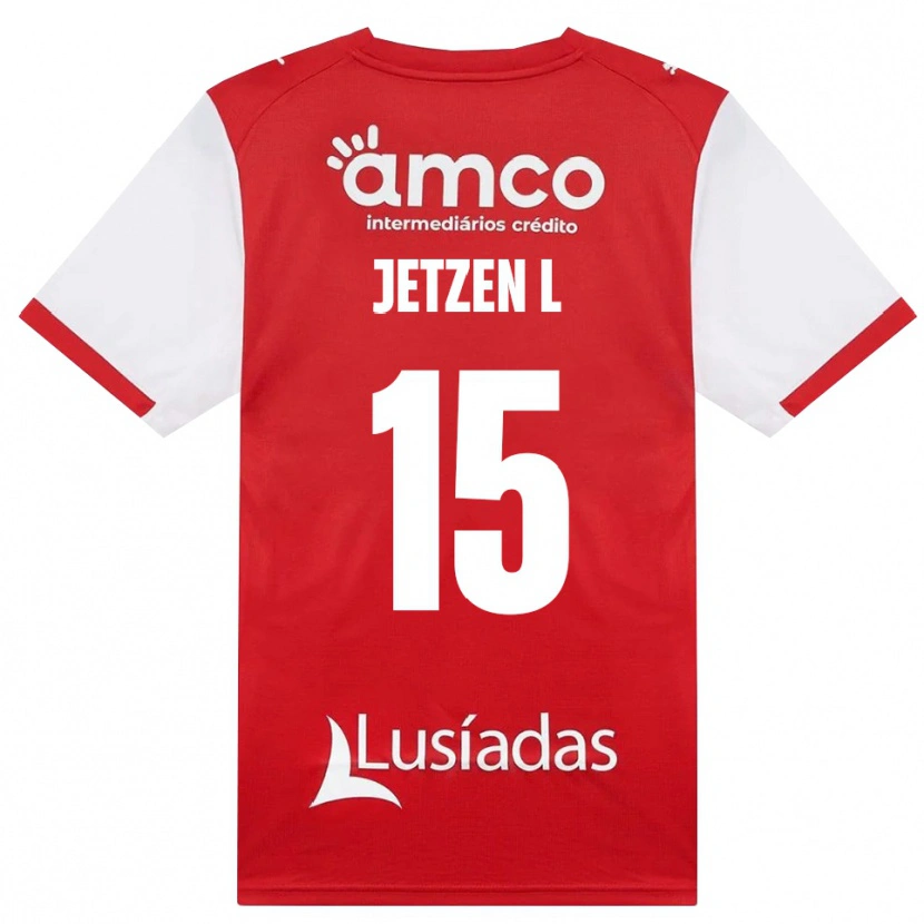 Danxen Heren Jetzen Lopes #15 Wit Rood Zwart Thuisshirt Thuistenue 2026/27 T-Shirt België