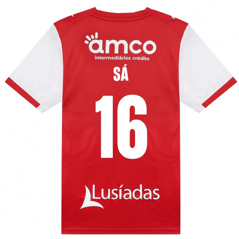 Danxen Heren Alex Sá #16 Wit Rood Zwart Thuisshirt Thuistenue 2026/27 T-Shirt België