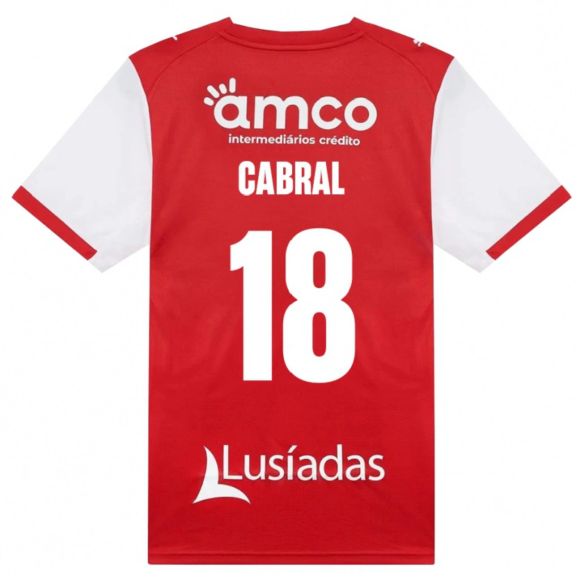 Danxen Heren Rafael Cabral #18 Wit Rood Zwart Thuisshirt Thuistenue 2026/27 T-Shirt België