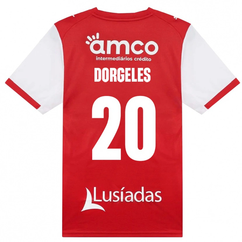 Danxen Heren Mario Dorgeles #20 Wit Rood Zwart Thuisshirt Thuistenue 2026/27 T-Shirt België