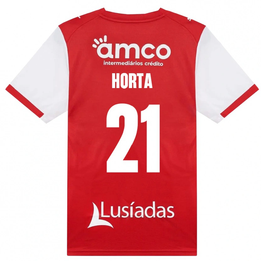 Danxen Heren Ricardo Horta #21 Wit Rood Zwart Thuisshirt Thuistenue 2026/27 T-Shirt België