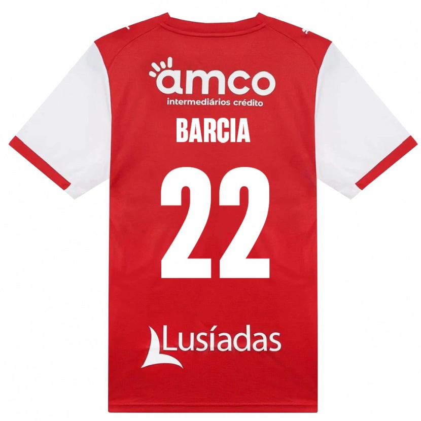 Danxen Heren Sergio Barcia #22 Wit Rood Zwart Thuisshirt Thuistenue 2026/27 T-Shirt België