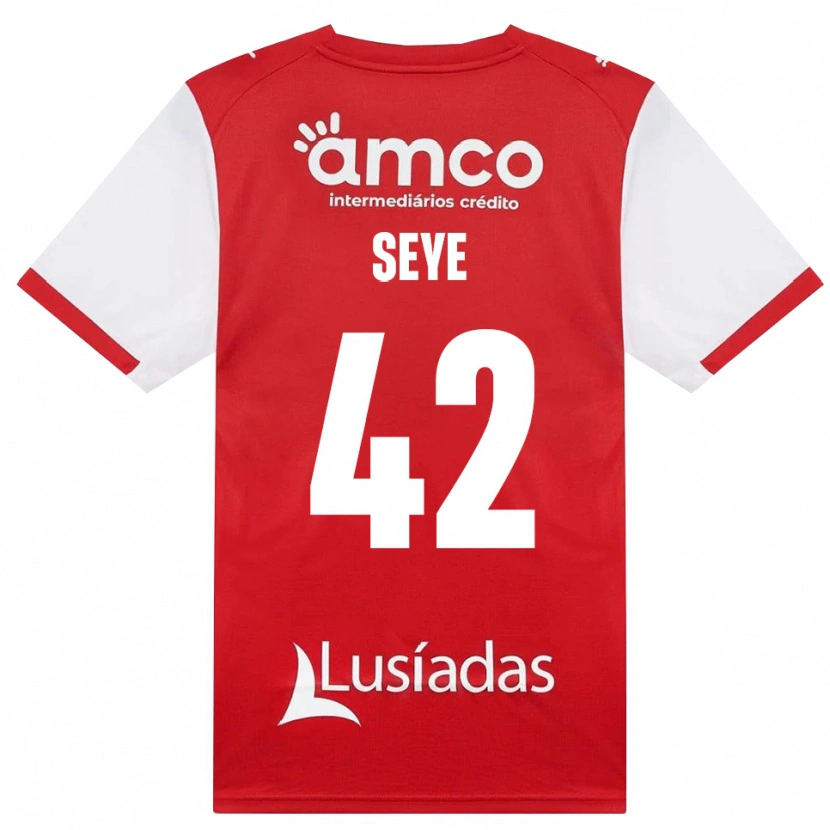 Danxen Heren Modou Seye #42 Wit Rood Zwart Thuisshirt Thuistenue 2026/27 T-Shirt België