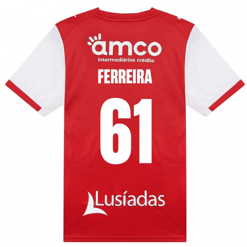 Danxen Heren Tiago Ferreira #61 Wit Rood Zwart Thuisshirt Thuistenue 2026/27 T-Shirt België