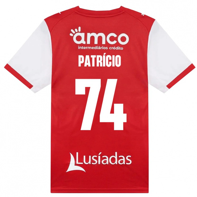 Danxen Heren Nuno Patrício #74 Wit Rood Zwart Thuisshirt Thuistenue 2026/27 T-Shirt België