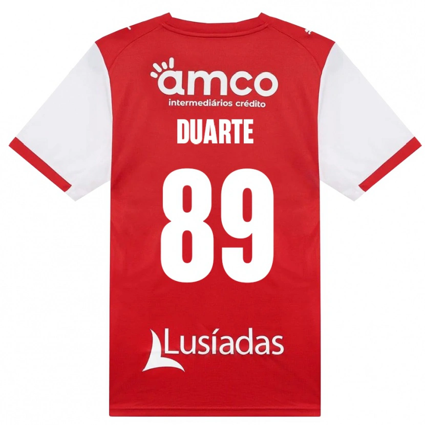 Danxen Heren Afonso Duarte #89 Wit Rood Zwart Thuisshirt Thuistenue 2026/27 T-Shirt België