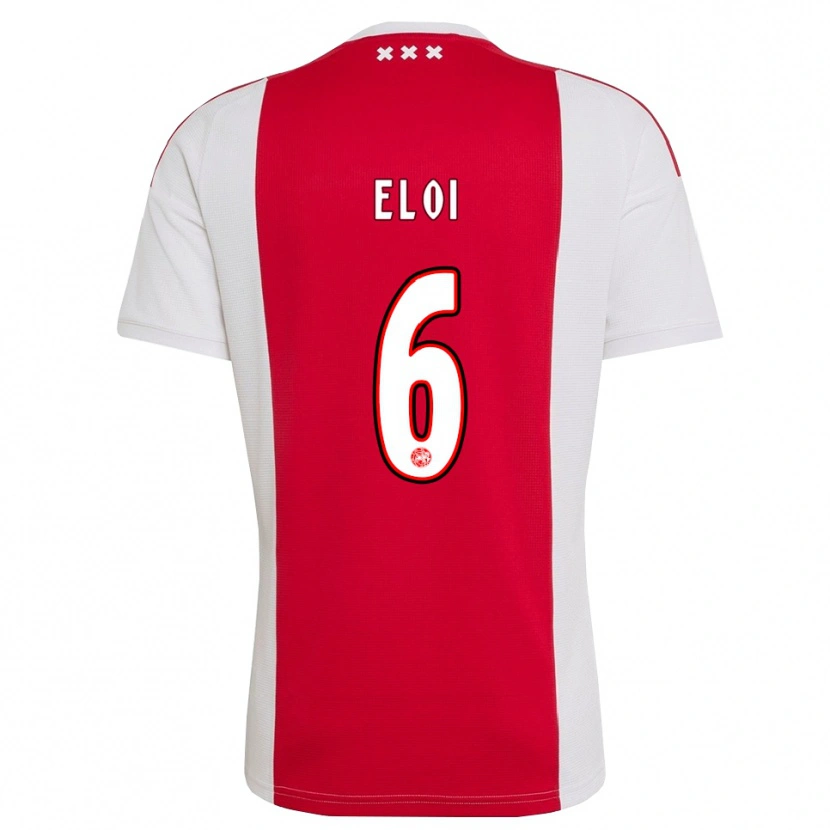 Danxen Heren Eloi Gómez #6 Rood Wit Geel Thuisshirt Thuistenue 2026/27 T-Shirt België