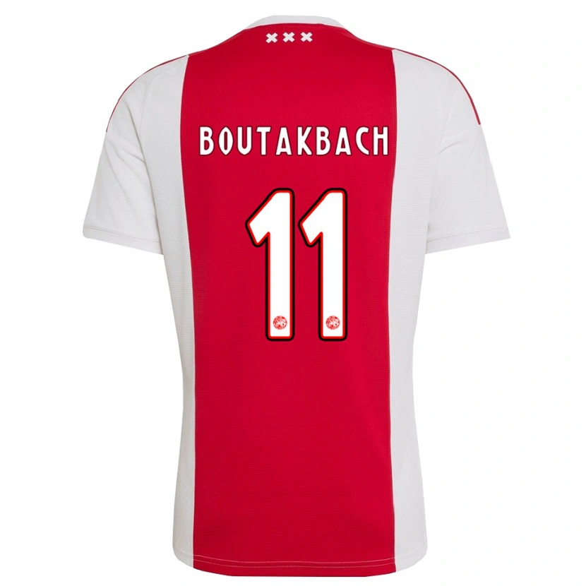 Danxen Heren Massin Boutakbach #11 Rood Wit Geel Thuisshirt Thuistenue 2026/27 T-Shirt België