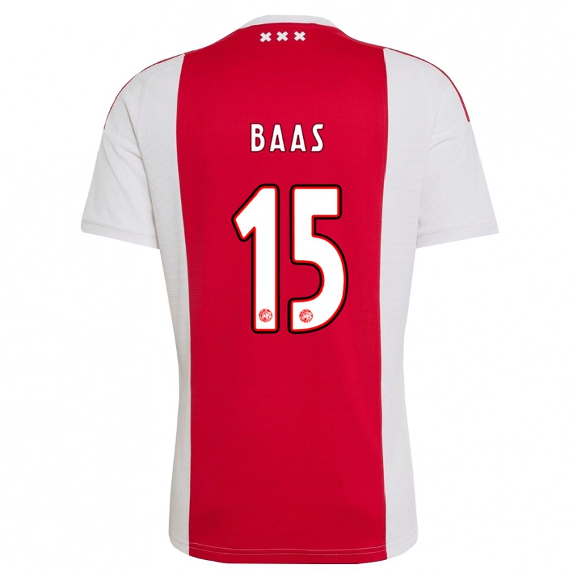 Danxen Heren Youri Baas #15 Rood Wit Geel Thuisshirt Thuistenue 2026/27 T-Shirt België