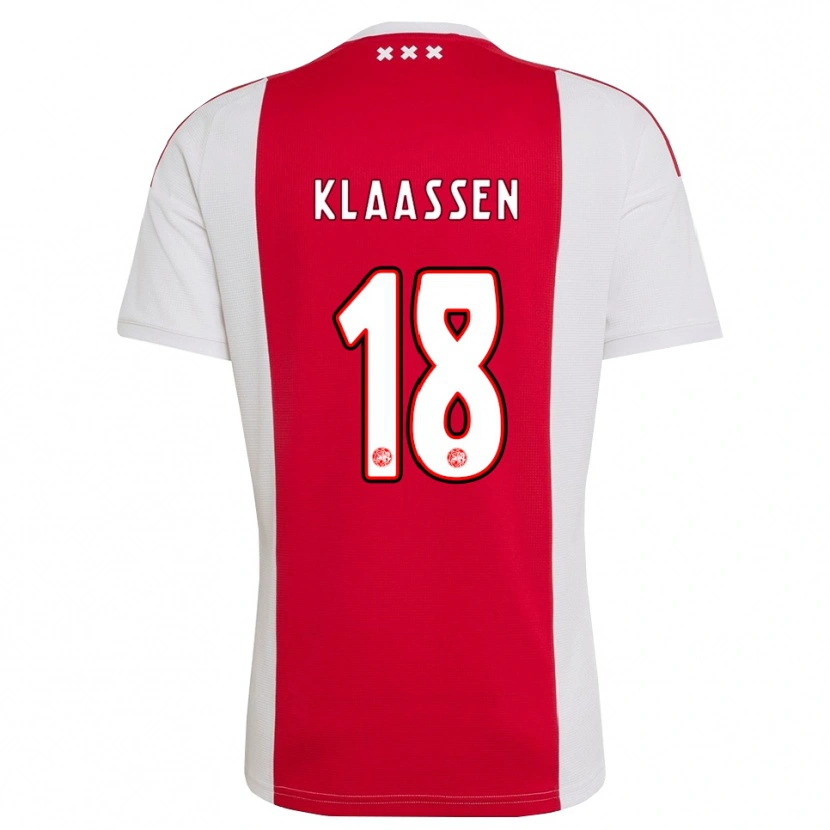 Danxen Heren Davy Klaassen #18 Rood Wit Geel Thuisshirt Thuistenue 2026/27 T-Shirt België
