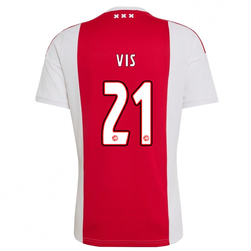 Danxen Heren Tijmen Vis #21 Rood Wit Geel Thuisshirt Thuistenue 2026/27 T-Shirt België
