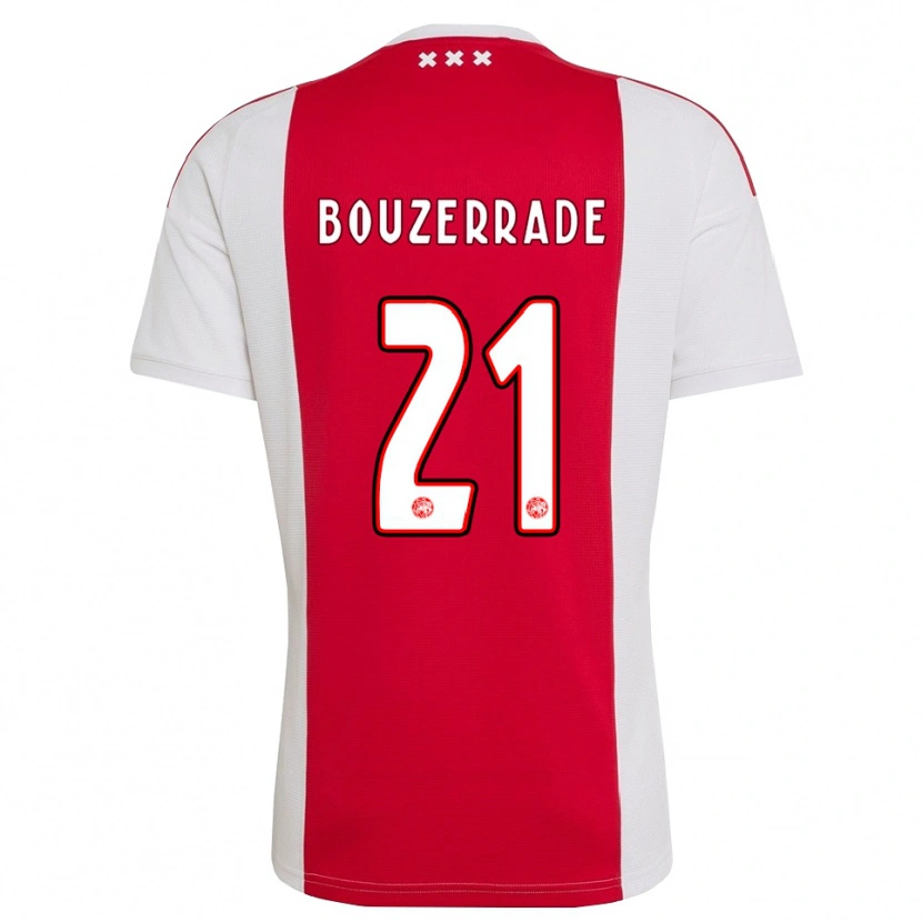Danxen Heren Zaina Bouzerrade #21 Rood Wit Geel Thuisshirt Thuistenue 2026/27 T-Shirt België