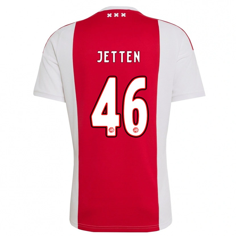 Danxen Heren Lucas Jetten #46 Rood Wit Geel Thuisshirt Thuistenue 2026/27 T-Shirt België