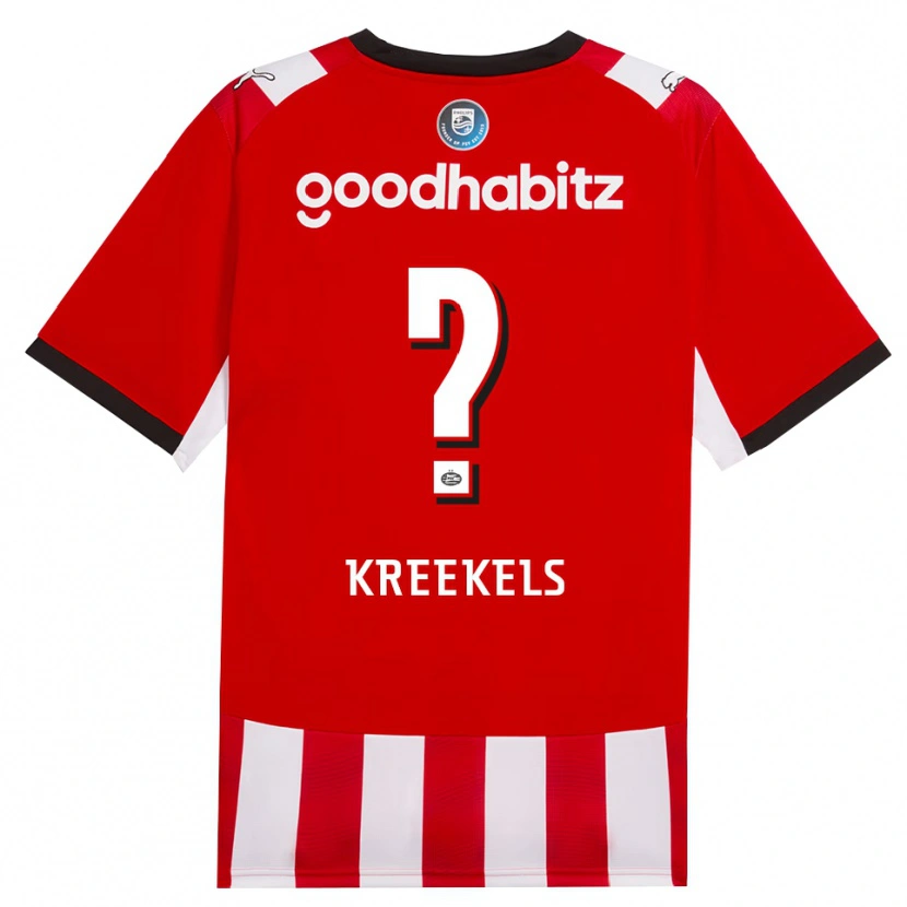 Danxen Heren Mees Kreekels #0 Rood Wit Zwart Thuisshirt Thuistenue 2026/27 T-Shirt België