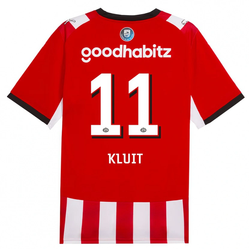 Danxen Heren Fabio Kluit #11 Rood Wit Zwart Thuisshirt Thuistenue 2026/27 T-Shirt België