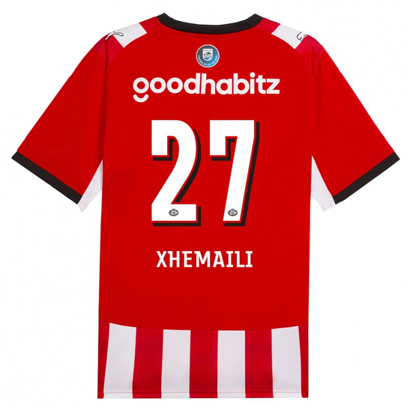 Danxen Heren Riola Xhemaili #27 Rood Wit Zwart Thuisshirt Thuistenue 2026/27 T-Shirt België