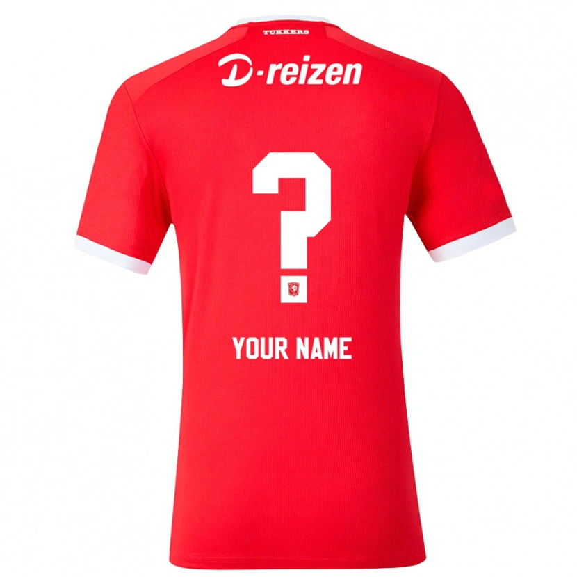 Danxen Heren Uw Naam #0 Rood Wit Thuisshirt Thuistenue 2026/27 T-Shirt België