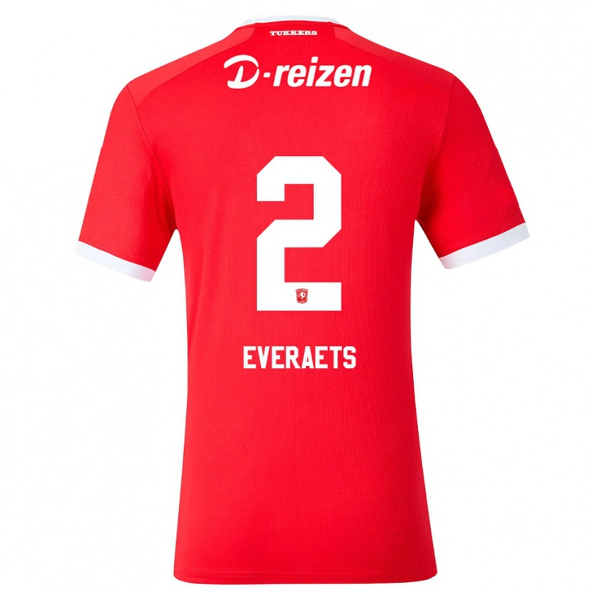 Danxen Heren Kim Everaets #2 Rood Wit Thuisshirt Thuistenue 2026/27 T-Shirt België