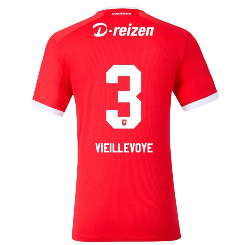 Danxen Heren Luka Vieillevoye #3 Rood Wit Thuisshirt Thuistenue 2026/27 T-Shirt België