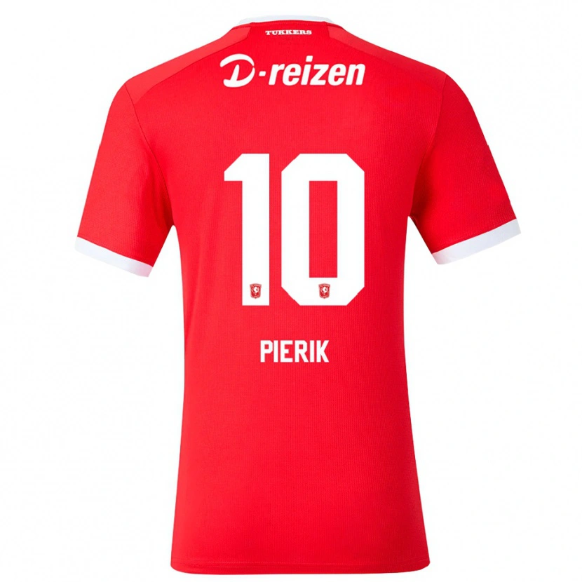 Danxen Heren Milan Pierik #10 Rood Wit Thuisshirt Thuistenue 2026/27 T-Shirt België