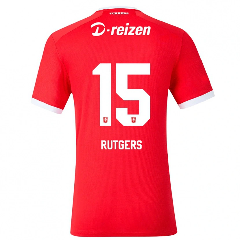 Danxen Heren Sil Rutgers #15 Rood Wit Thuisshirt Thuistenue 2026/27 T-Shirt België