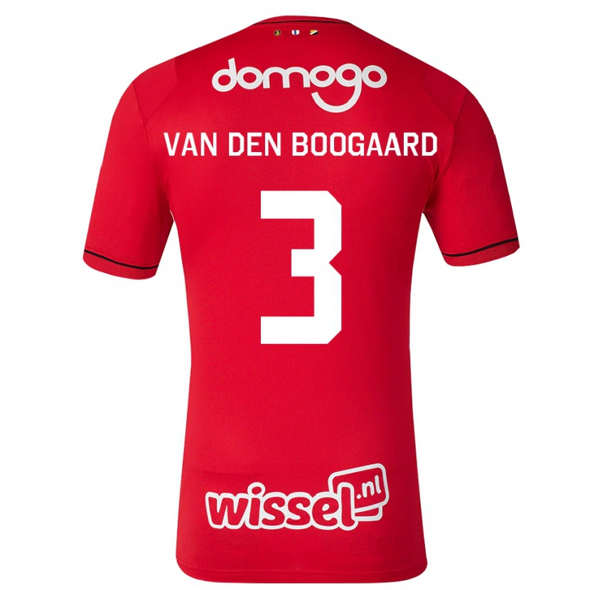 Danxen Heren Brian Van Den Boogaard #3 Rood Wit Zwart Thuisshirt Thuistenue 2026/27 T-Shirt België