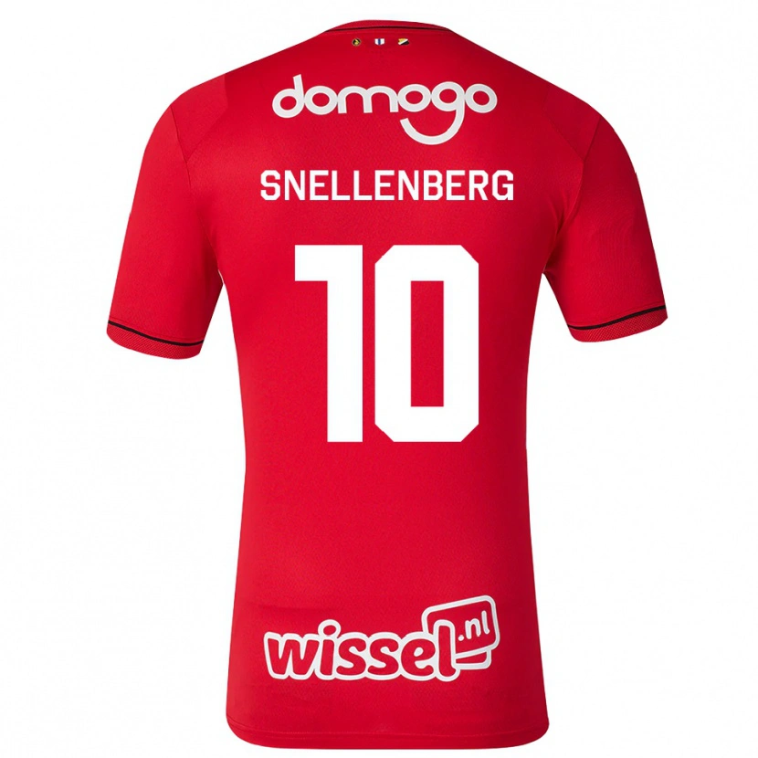 Danxen Heren Maxime Snellenberg #10 Rood Wit Zwart Thuisshirt Thuistenue 2026/27 T-Shirt België