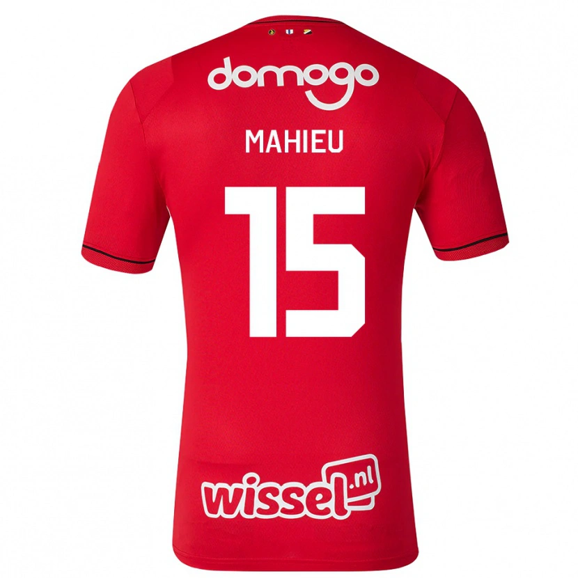 Danxen Heren Lena Mahieu #15 Rood Wit Zwart Thuisshirt Thuistenue 2026/27 T-Shirt België