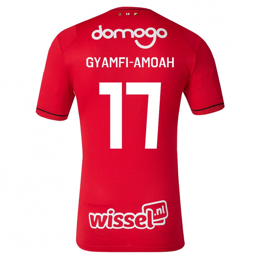 Danxen Heren Nana Gyamfi-Amoah #17 Rood Wit Zwart Thuisshirt Thuistenue 2026/27 T-Shirt België